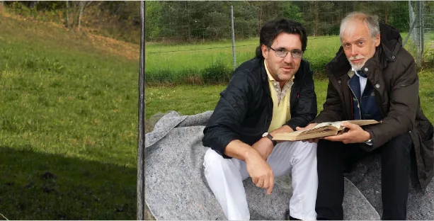 Maximilian Jantscher und Pastor Kurt Piesslinger